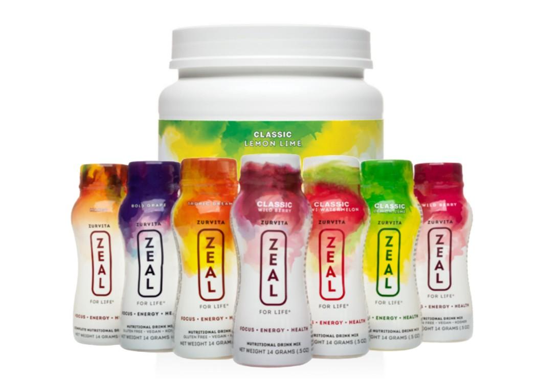 Zeal is available in a value 30-day canister and convenient single-serve bottles